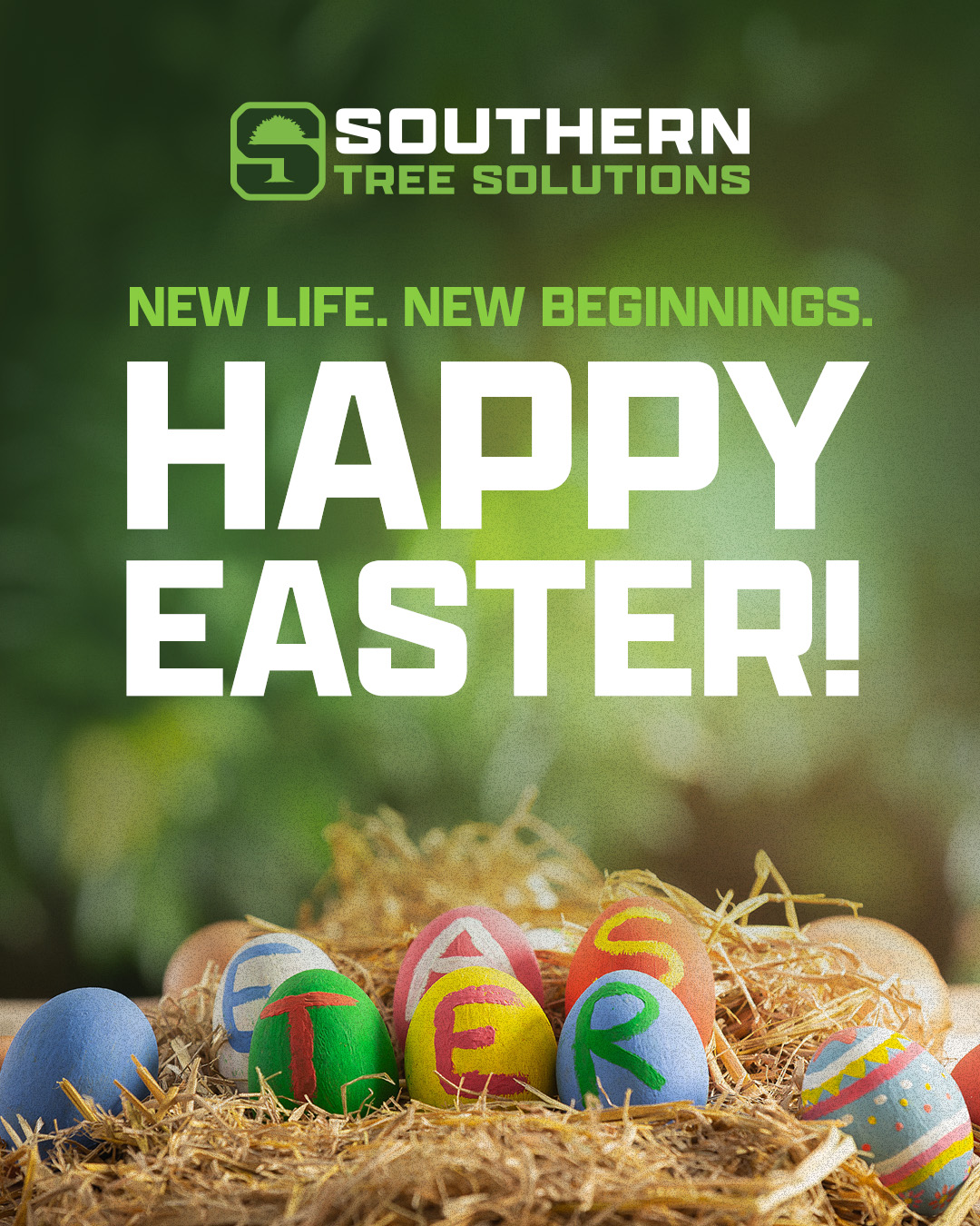 Celebrating new life, fresh growth, and a season worth celebrating. From our team at Southern Tree Solutions, have a Happy Easter!