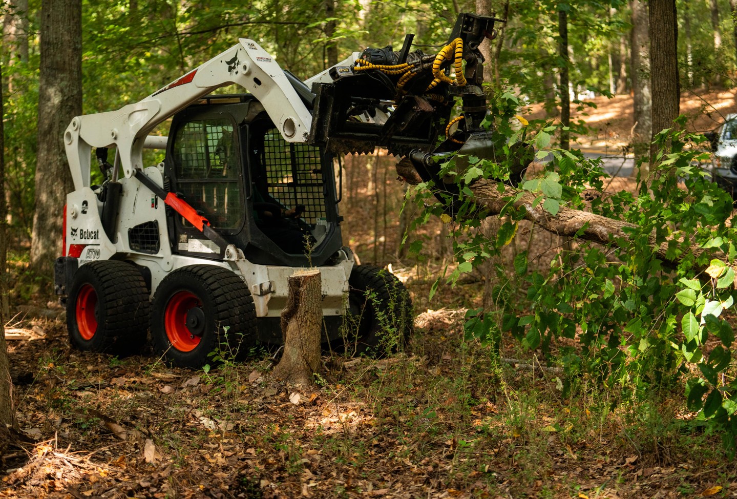 Don't risk a DIY job. We come prepared with the industry's best equipment for safe and effective service. #treeservices #treework #treesolution #spaldingcountyga