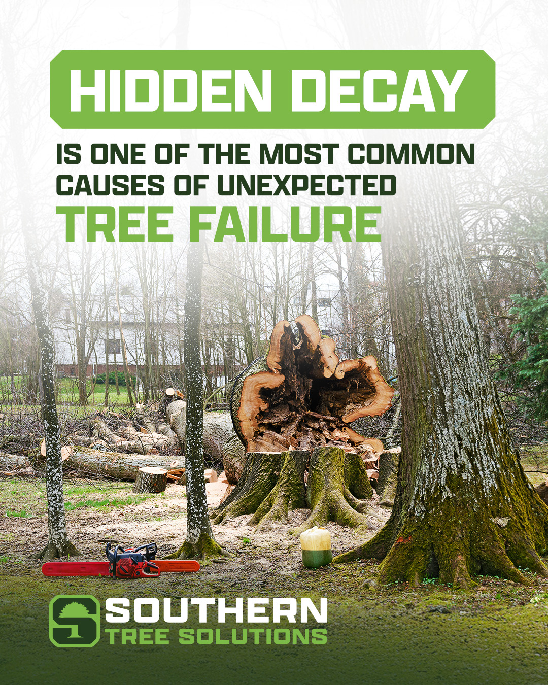 Internal tree decay is easy to miss until it shows up like this! Schedule a check-up with our experts to make sure your trees are in the clear and what to do if they’ve become an issue. #treeservices #treeinspection #pikecounty